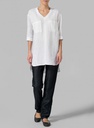 Basic Linen Shirt Blouse