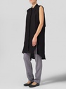 Vest Detailed Linen Shirt Dress