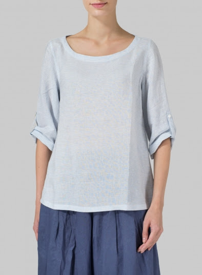 Linen Epauletted Blouse