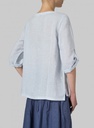 Linen Epauletted Blouse