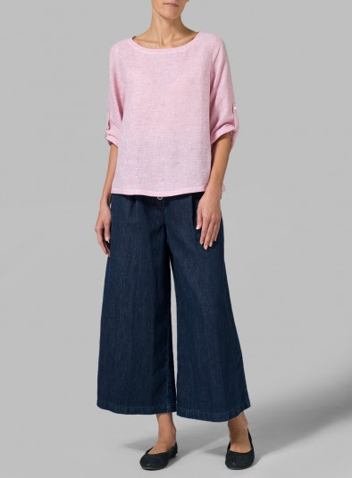 Linen Epauletted Blouse