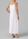 Spaghetti Strap Long Linen Dress