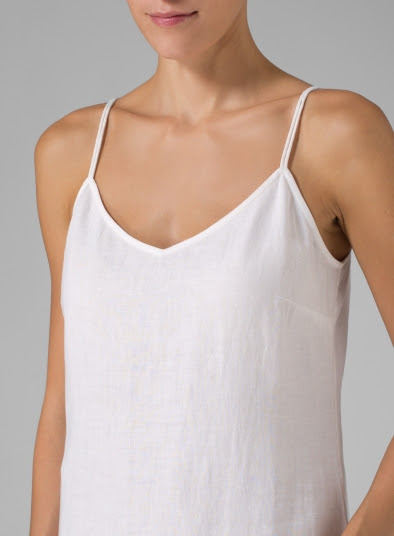 Spaghetti Strap Long Linen Dress