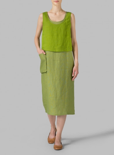 Linen Tunic Dress Set