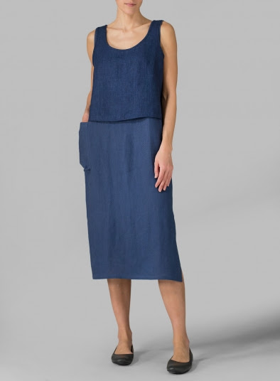 Linen Tunic Dress Set