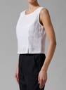 Linen Tank Top (Gray, Small)
