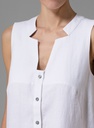 Linen Dress Neck Detailed