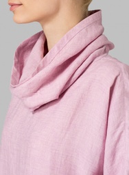Linen Cowl Neck Tunic Pullover for Women