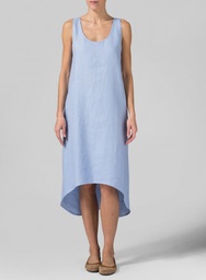 [E113] Women’s 100% Linen Summer Dress Tunic