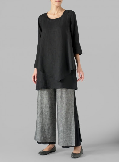 Linen 2 Layer Tunic Set