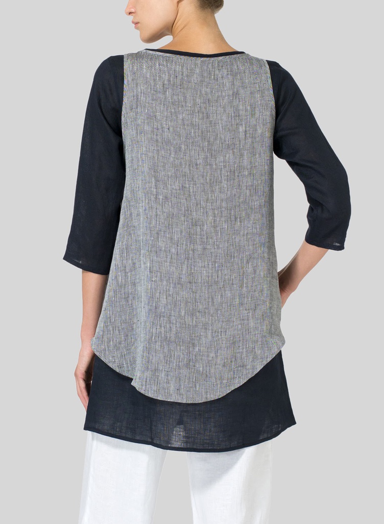 Linen 2 Layer Tunic Set